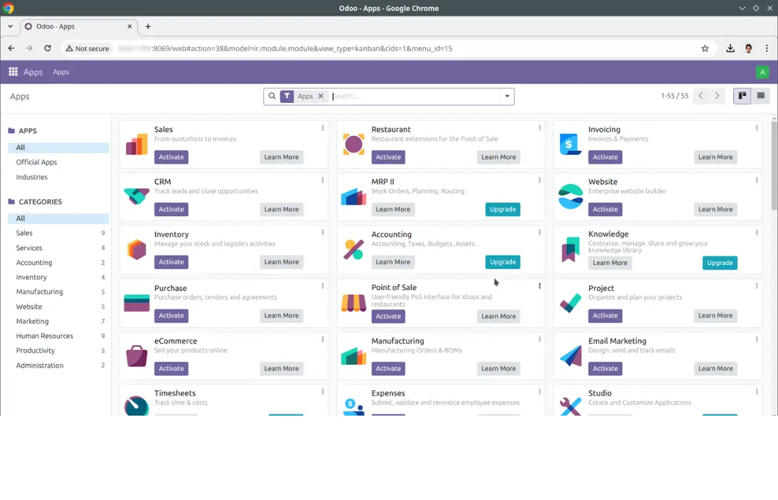 Aplikasi ERP Odoo